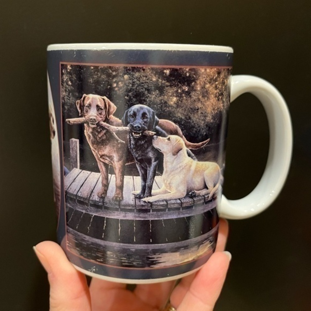 Lang and Wise Labrador Retrievers “Dog Days” Mug Coffee Tea Cup Vintage 2000